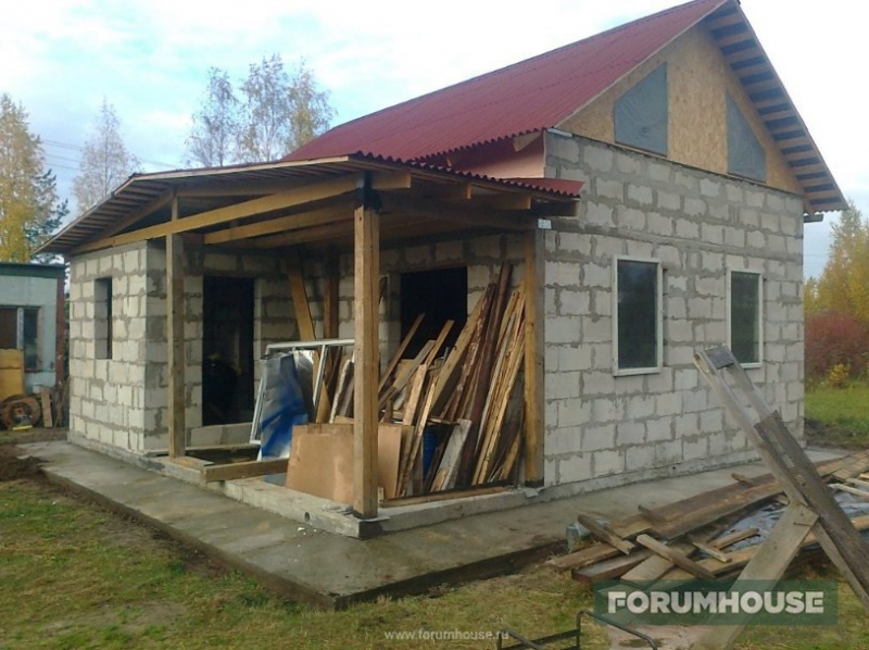 Мечта в кредит: дом из пеноблока по вечерам и в выходные