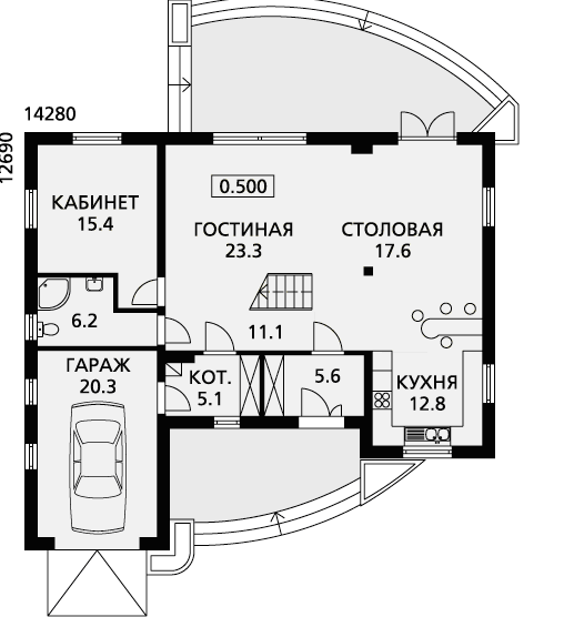 Лучшие проекты домов в виде букв (А, Г, П) - 25 фото