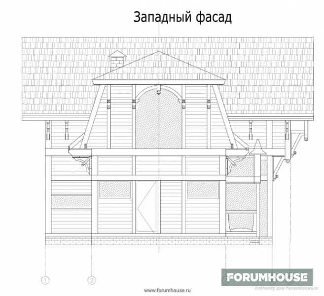 Фахверк в стиле модерн: заводской домокомплект с доработкой вручную