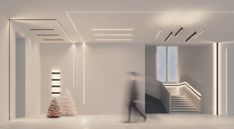 5 трендовых идей освещения для натяжного потолка | ivd.ru