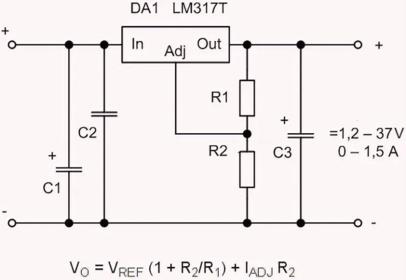 LM317: схема включения, виды, основные характеристики, аналоги